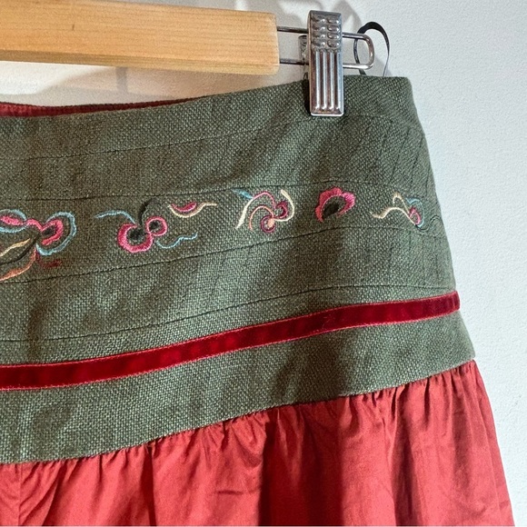 SISSY ME Sz L Pants Harem Style 100% Cotton Ribbed Hem Embroidered Waistband NEW - Picture 3 of 11